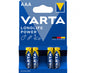 Set 10 buc 4 baterii VARTA R3  LONGLIFE POWER AAA